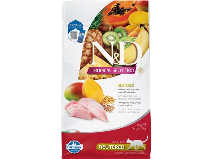 N&D TROPICAL SELECTION CAT Neutered Chicken 300g