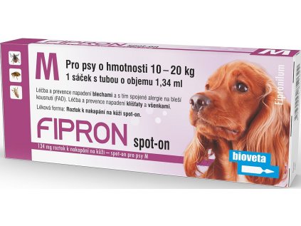 Fipron 134mg Spot-On Dog M sol 1x1,34ml