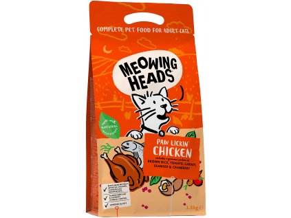 MEOWING HEADS Paw Lickin’ Chicken 1,5kg