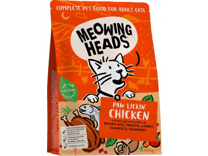 MEOWING HEADS Paw Lickin’ Chicken 450g