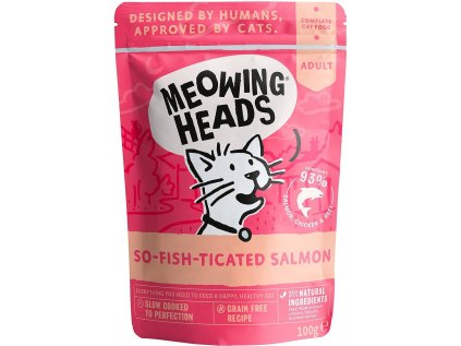 MEOWING HEADS So-fish-ticated Salmon kapsička 100g