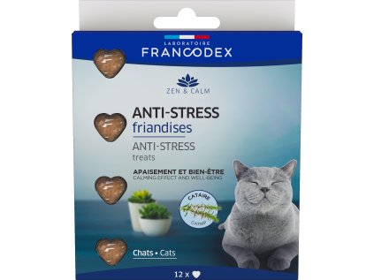 Francodex Pochoutka Anti-Stress pro kočky 12ks