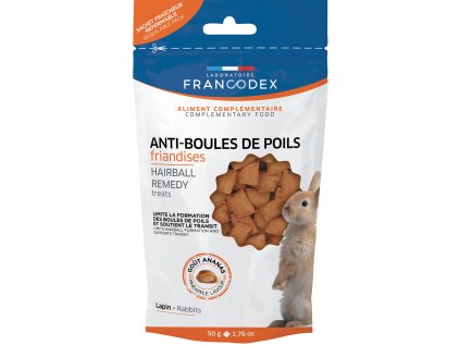 Francodex Pochoutka Hairball remedy králík 50g