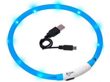 Karlie Obojek USB Visio Light LED nabíjecí 70cm modrý