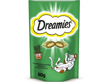 Dreamies kočka pochoutka catnip 60g