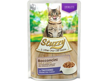 Stuzzy Cat kapsa Adult Sterilised krocan 85g