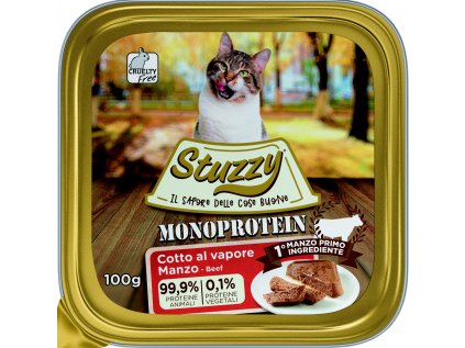 Stuzzy Cat vanička Adult Monoprotein hovězí 100g