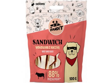 VetExpert Mr.Bandit SANDWICH hovězí a kachní 500g