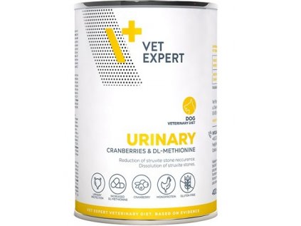 VetExpert VD 4T Urinary Dog konzerva 400g
