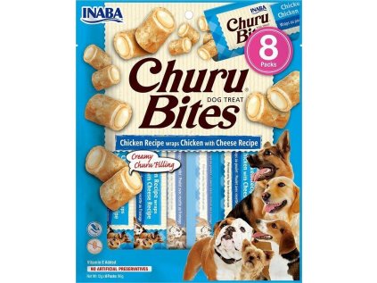 Churu Dog Bites Chicken wraps Chicken & Cheese 8x12g