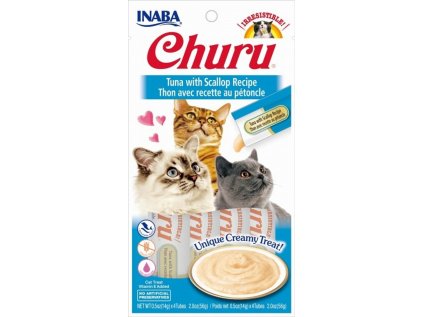 Churu Cat Tuna with Scallop 4x14g