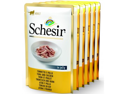 Schesir Cat kapsa Adult Monoprotein tuňák/kuře 6x85g