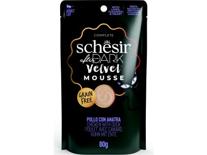 Schesir Cat kapsa After Dark Velvet Mousse kuře/kachna 80g