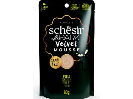 Schesir Cat kapsa After Dark Velvet Mousse kuře 80g
