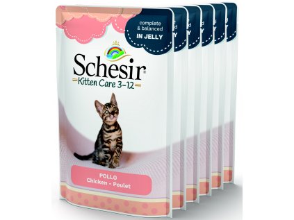 Schesir Cat kapsa Kitten kuře 6x85g