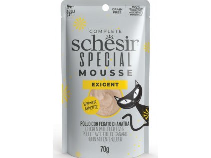 Schesir Cat kapsa Special Mousse Exigent kuře/játra70g