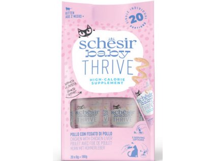 Schesir Cat Kitten Thrive Sachet kuře 20x8g