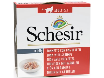 Schesir Cat konz. Adult tuňák/kreveta 85g