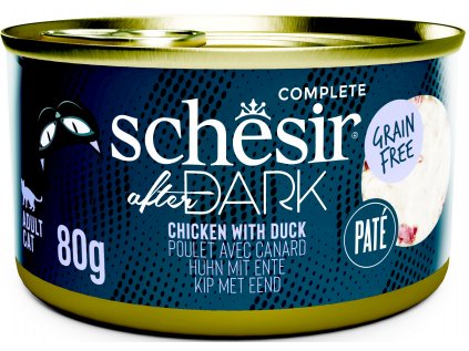 Schesir Cat konz. After Dark Paté kuře/kachna 80g