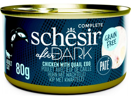 Schesir Cat konz. After Dark Paté kuře/vejce 80g