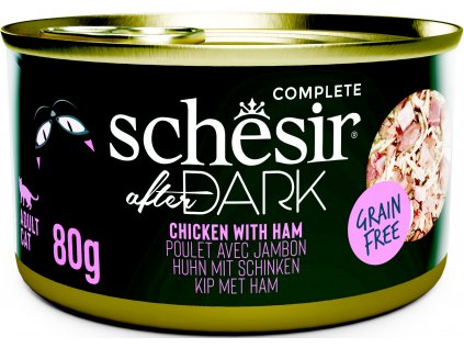 Schesir Cat konz. After Dark Wholefood kuře/šunka 80g