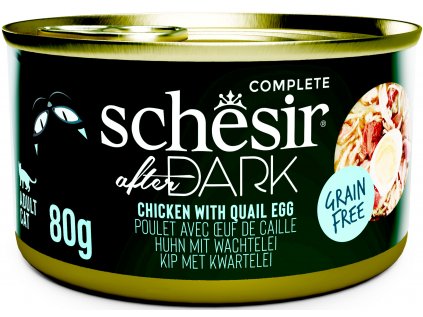 Schesir Cat konz. After Dark Wholefood kuře/vejce 80g