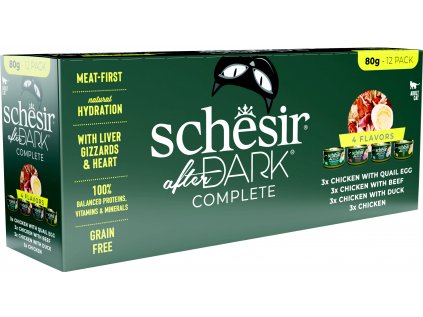 Schesir Cat konz. After Dark Wholefood Variety 12x80g