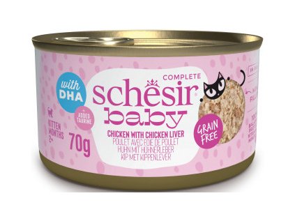 Schesir Cat konz. Kitten Wholefood kuře/játra 70g