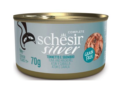 Schesir Cat konz. Senior Wholefood tuňák/makrela 70g
