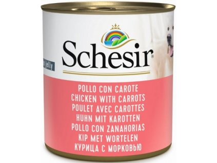 Schesir Dog konz. Adult kuře/mrkev 285g