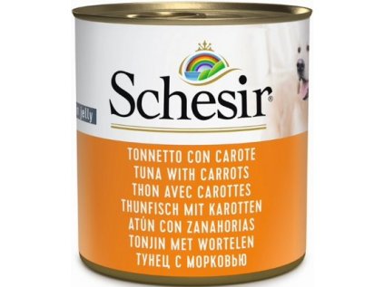 Schesir Dog konz. Adult tuňák/mrkev 285g