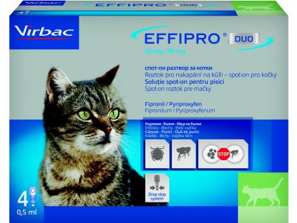 Effipro DUO Cat (1-6kg) 50/60 mg, 4x0,5ml