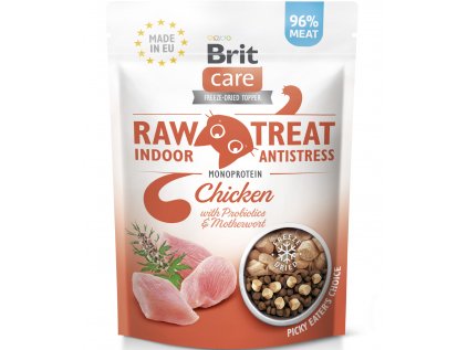Brit Raw Treat Cat Indoor&Antistress Chicken 40g
