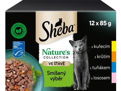 SHEBA kapsa Nature Mix výběr 12x85g