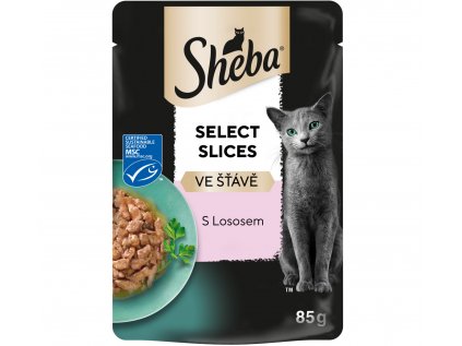 SHEBA kapsa s lososem ve šťávě 85g