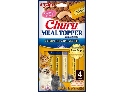 Churu Cat Meal Topper Chicken with Cheese Recipe 4x14g