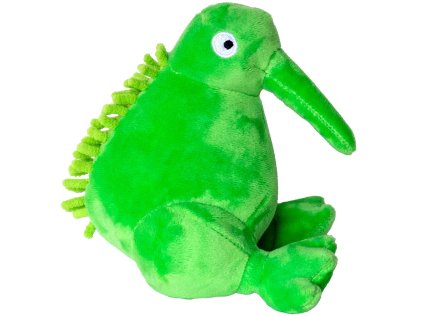 Hračka pes PLUSH plyš,pískací,zelená 16cm Kiwi