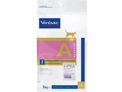 Virbac HPM Cat A2 Hypoallergy Food Intolerance 3kg