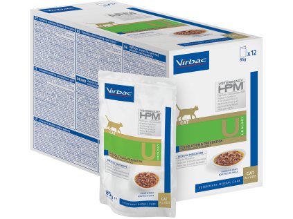 Virbac HPM Cat Urology Dissolution & Prevention chunks in gravy 12x85g