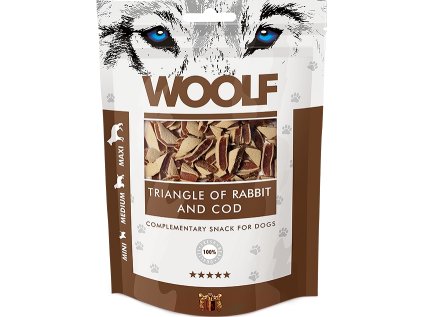 WOOLF Rabbit and Cod Triangle 100g