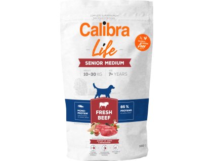 Calibra Dog Life Senior Medium Fresh Beef 100g