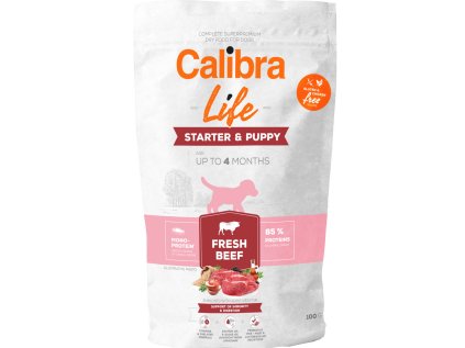 Calibra Dog Life Starter & Puppy Fresh Beef 100g