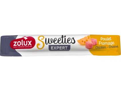 Pochoutka Dog SWEETIES Chicken & Cheese tyčinka 14g Zolux