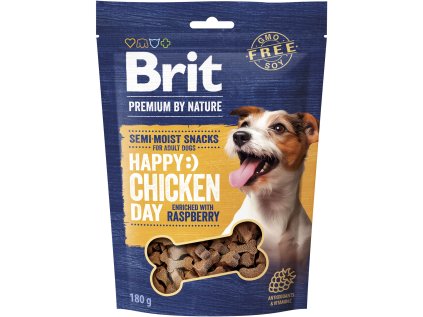 Brit Premium by Nature Dog Semi-moist Snacks Chicken with Raspberry 180 g