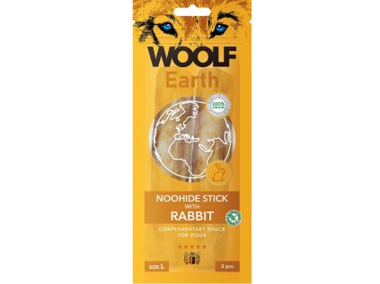 WOOLF Earth NOOHIDE L Sticks with Rabbit 85g
