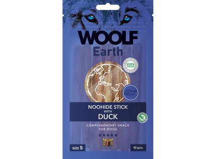 WOOLF Earth NOOHIDE S Sticks with Duck 90g