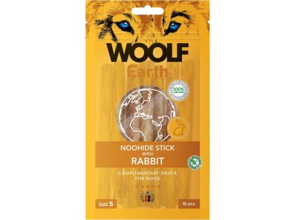 WOOLF Earth NOOHIDE S Sticks with Rabbit 90g