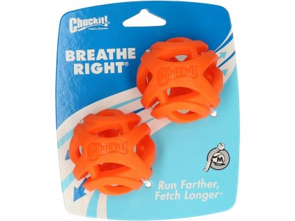 Chuckit Breathe Right Fetch Ball Medium 2ks