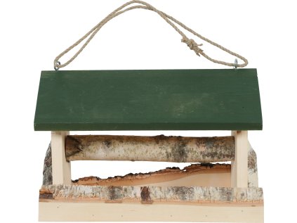 Budka krmítko HUT dřevěná XL zelená Zolux