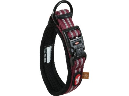 Obojek pes BIVOUAK nastavitelný 55-65cm červená Zolux